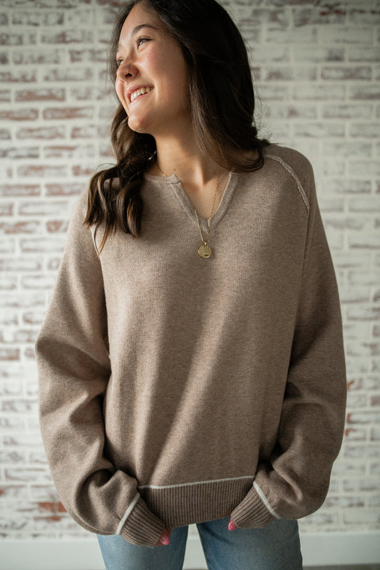 Latte Babe Knit Pullover